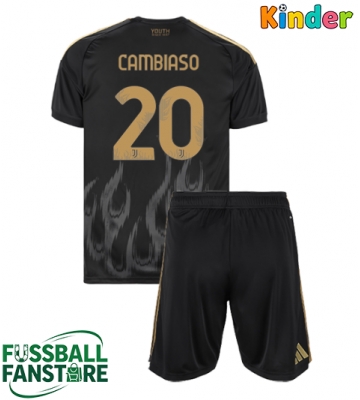 Juventus Andrea Cambiaso #20 Replik 3rd trikot Kinder 2026-27 Kurzarm (+ Kurze Hosen)